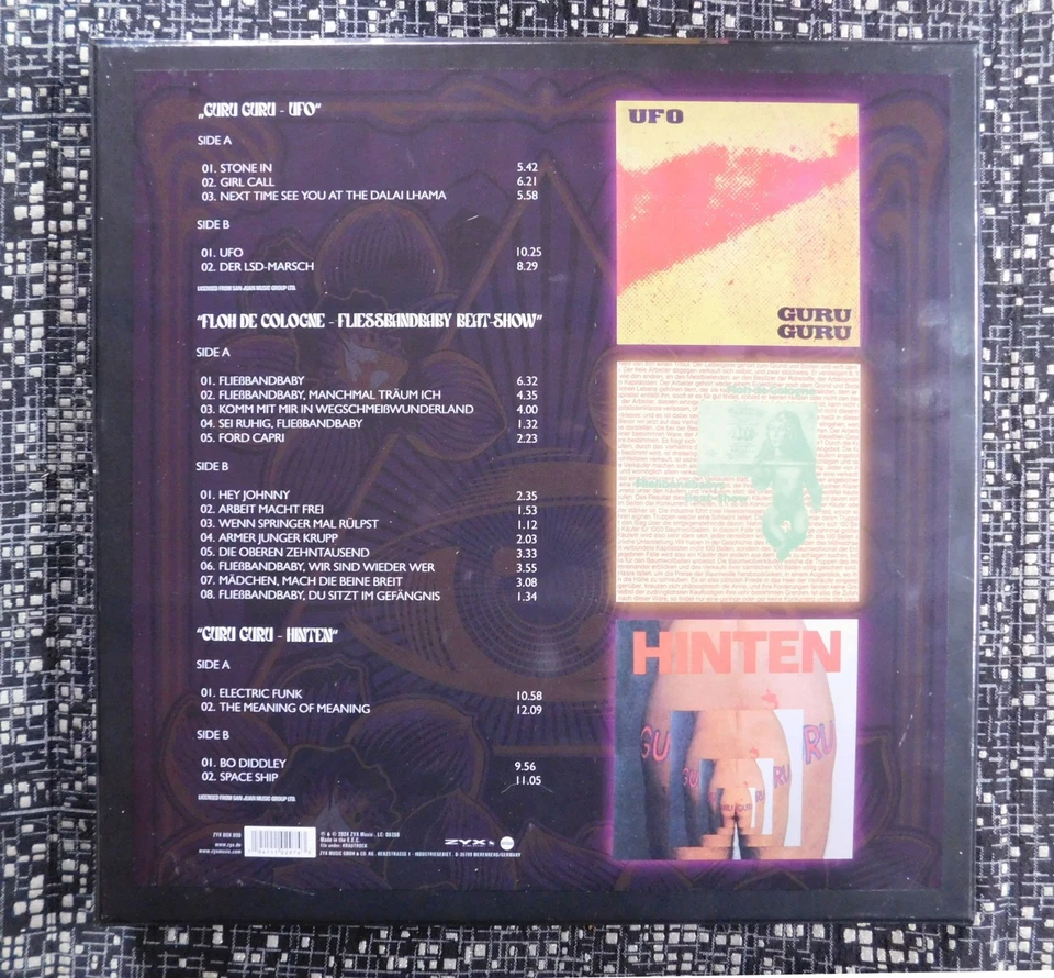 KRAUTROCK BOX - VINYL EDITION (3LP) /Guru Guru - Floh de Cologne / Zyx Music - Bild 2 von 2