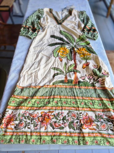 anthropologie farm rio dress large