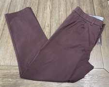 Express Pants Mens 34x32 Grape Color Chino 5-Pocket Casual Dress Pants NWT