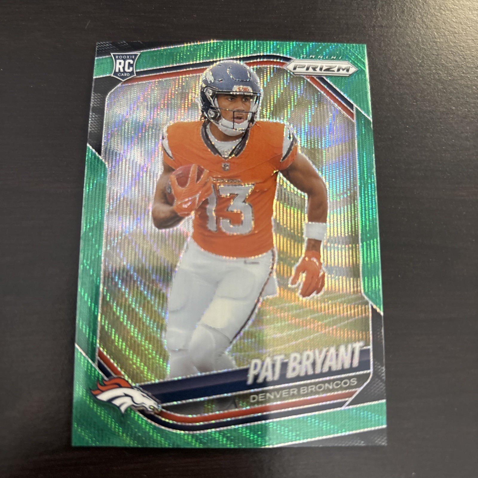 2025 Panini Prizm - Pat Bryant RC #366 Green Wave Prizm Denver Broncos