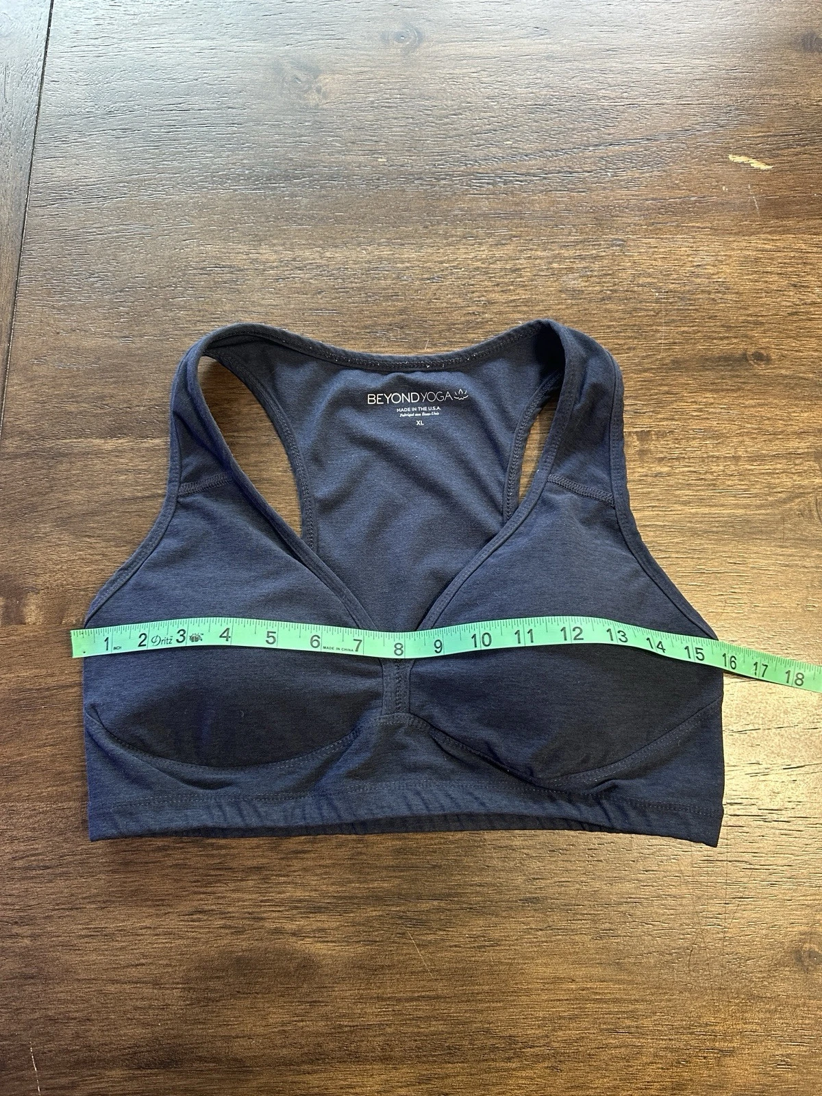 beyond-yoga spacedye lift your spirits heathered navy tank-bra