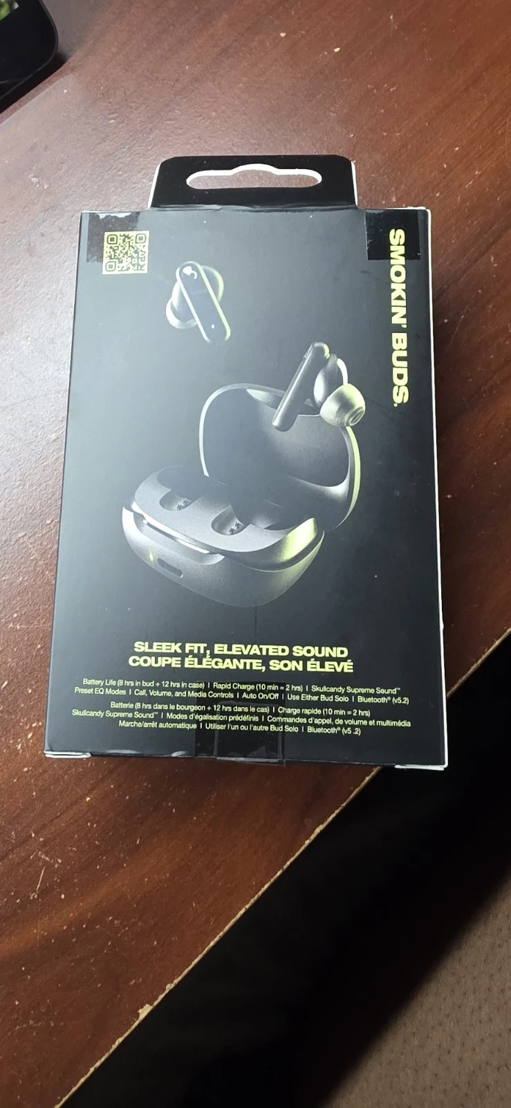 Écouteurs intra auriculaires Skullcandy Smokin' Buds XT True Wireless noir véritable neuf