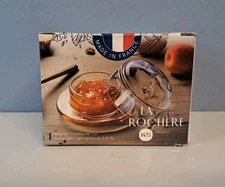 La Rochere Butter Or Jam Dish Clear Bee Embossed 2.47 Oz