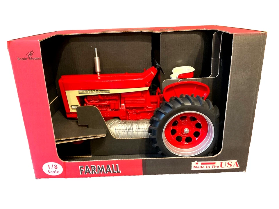 RARE ERTL, 1990's McCormick Farmall 806 Diesel Tractor, JE 1/8 Scale Models, NIB - Image 2 of 4