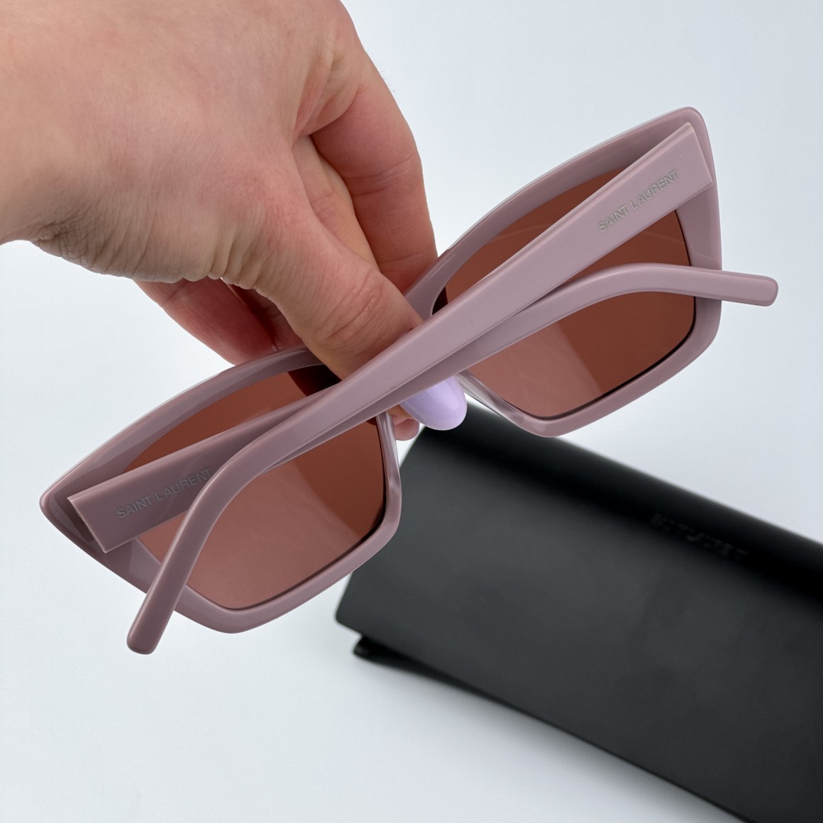 Saint Laurent Women Sunglasses Nude Pink Brown Cat Eye SL276 MICA 058 BRAND NEW thumbnail 10