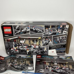 LEGO SPEED CHAMPIONS: Mclaren Mercedes Pit Stop (75911) Box Manual Incomplete