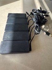 Lot of 5 Lenovo adlx90nlc2a 90W 20V 4.5A Slim Yellow Tip AC Adapters w/ cords