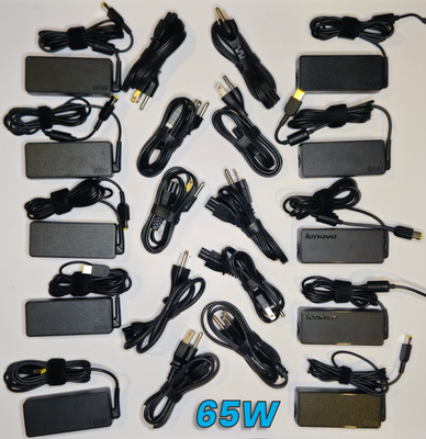 #ad Lot of 10 Genuine Lenovo 65W AC Adapter Charger Slim Tip ThinkPad ThinkCentre $54.99