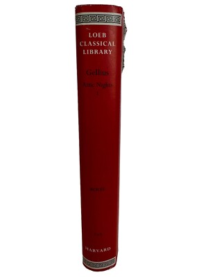 Loeb Classical Library Aulus Gellius Attic Nights Books I-V Latin