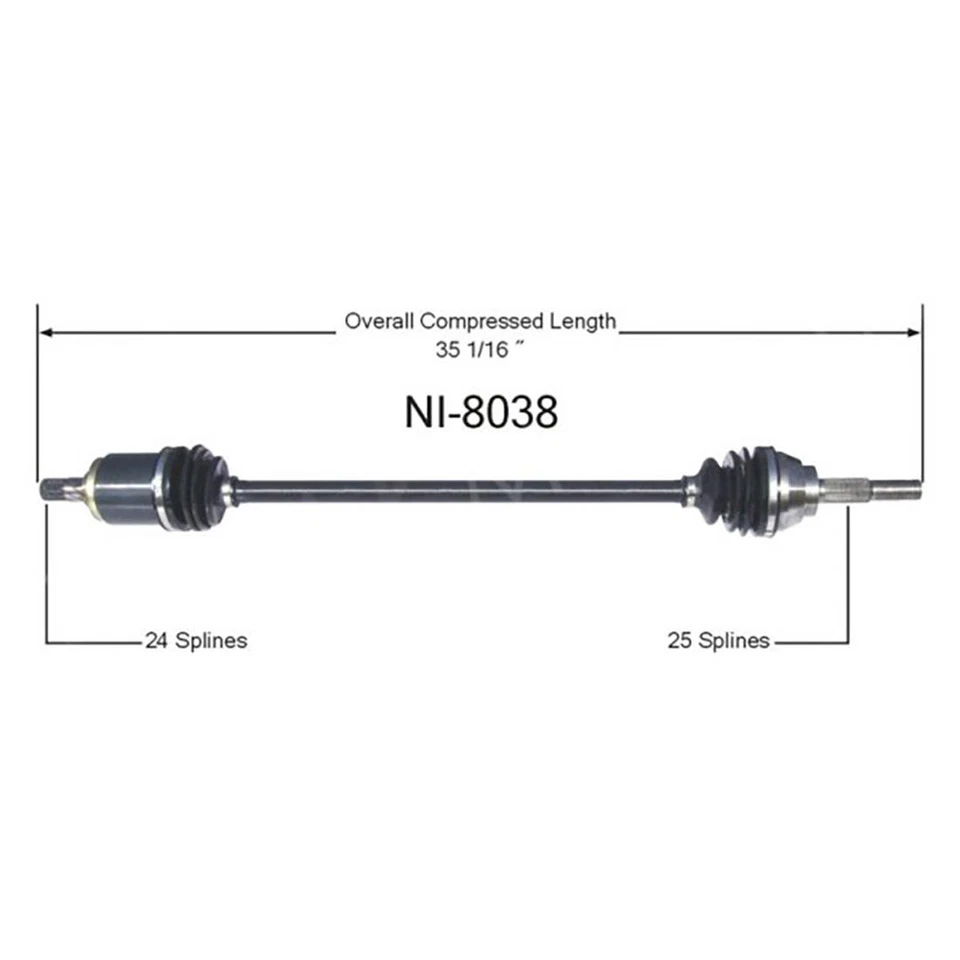 2 eixos dianteiros Surtrack CV compatíveis com 1988-1990 Nissan Pulsar NX - Imagem 4 de 4