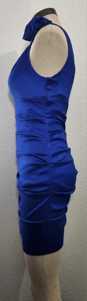 JUMP APPAREL by WENDYE CHAITIN Dress Size 5 6 Blue