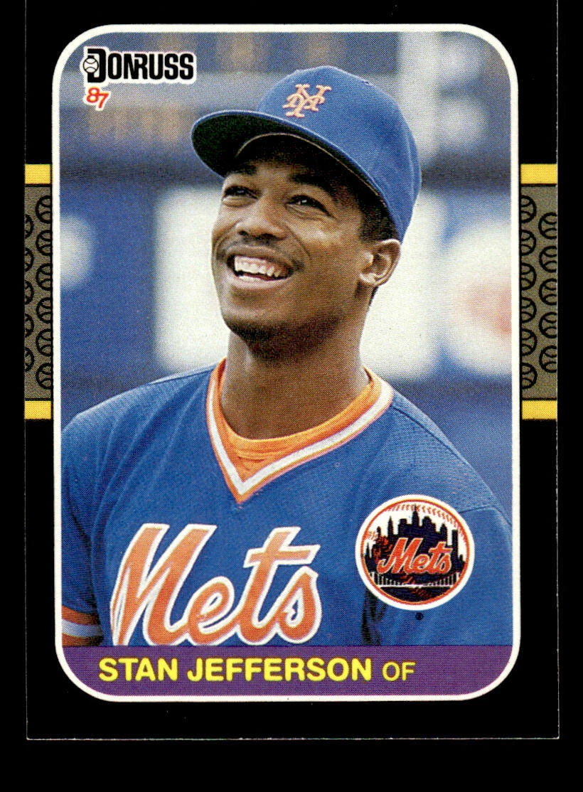 1987 Donruss #642 Stan Jefferson Rookie Card New York Mets