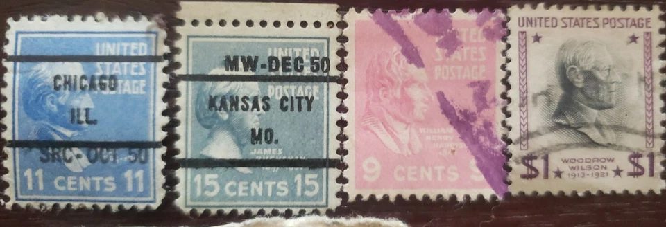 US Stamps, 32 Cancelled United States Stamps Vintage 1932 lake placid.1940,50's - Image 2 of 4