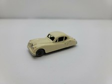 Vintage Lesney Matchbox England Jaguar XK140 Car Cream No. 32, Gray Wheels