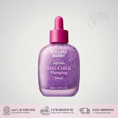 EQQUALBERRY Bakuchiol Plumping Serum 30ml | Retinol Alternative | K-Beauty