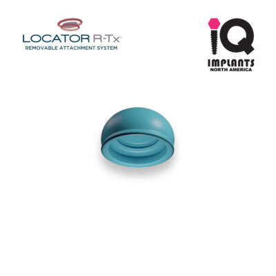 Zest LOCATOR R-Tx Ltd Range Replacement Caps, Low Retention, Aqua (4 Pack)