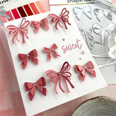 Bow Stanzformen Metall Cutting Dies Scrapbooking Stanzschablonen Stencil Karte