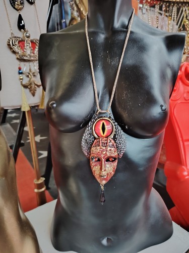Lucifer Talisman Satanic Amulet Satanist Pendant Satan Jewelry Lord Sauron Eye - Picture 2 of 24