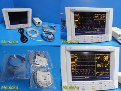 Datascope Passport XG 0998-00-0134-44 Patient Monitor W/ PSU & Leads ~ 25543