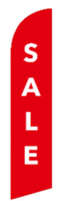 Sale Advertising Feather Flag Flutter Swooper Banner Sale  