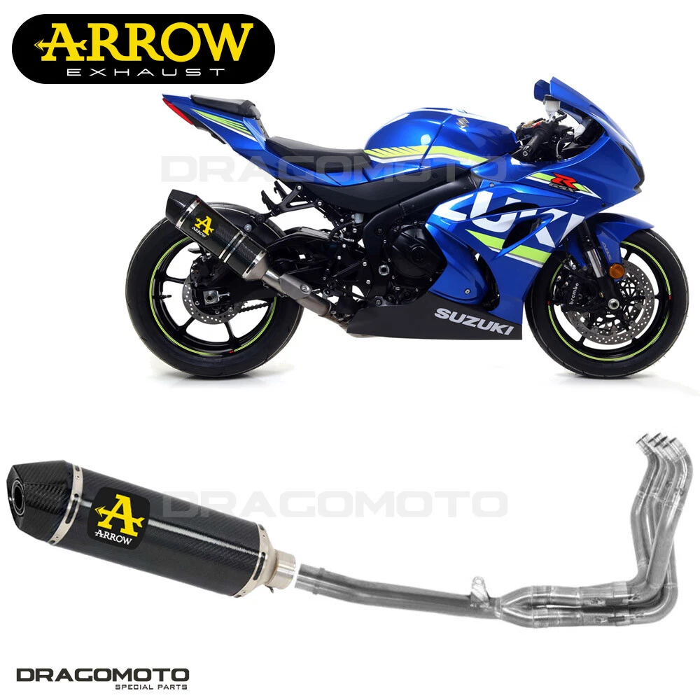 SUZUKI GSX R 1000 R 2017 2020 Full exhaust ARROW RACE TECH Carbon CC