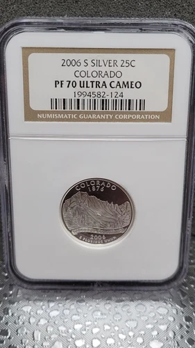 2006 S Silver 25c Colorado Quarter NGC PF70 No.1