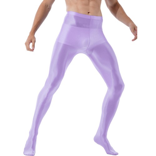Men's High Waist Hollow Out Open Crotch Leggings Compression Lingerie Long AU - Picture 104 of 240