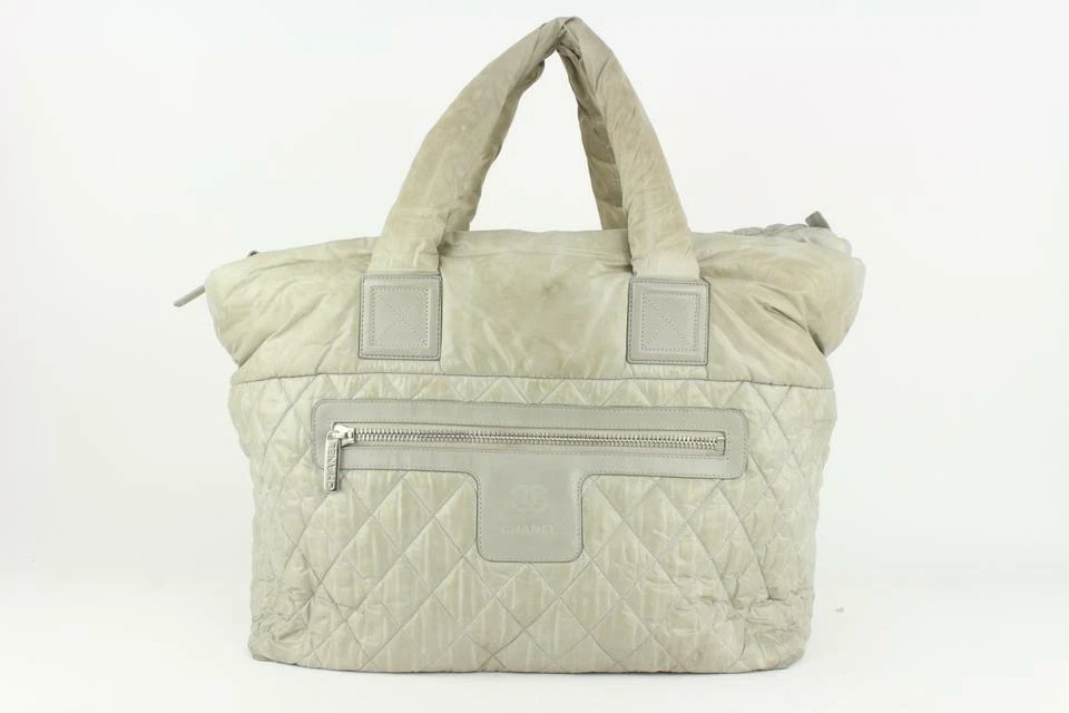 Chanel Grey Quilted Nylon Cocoon Tote Bag 1115c8