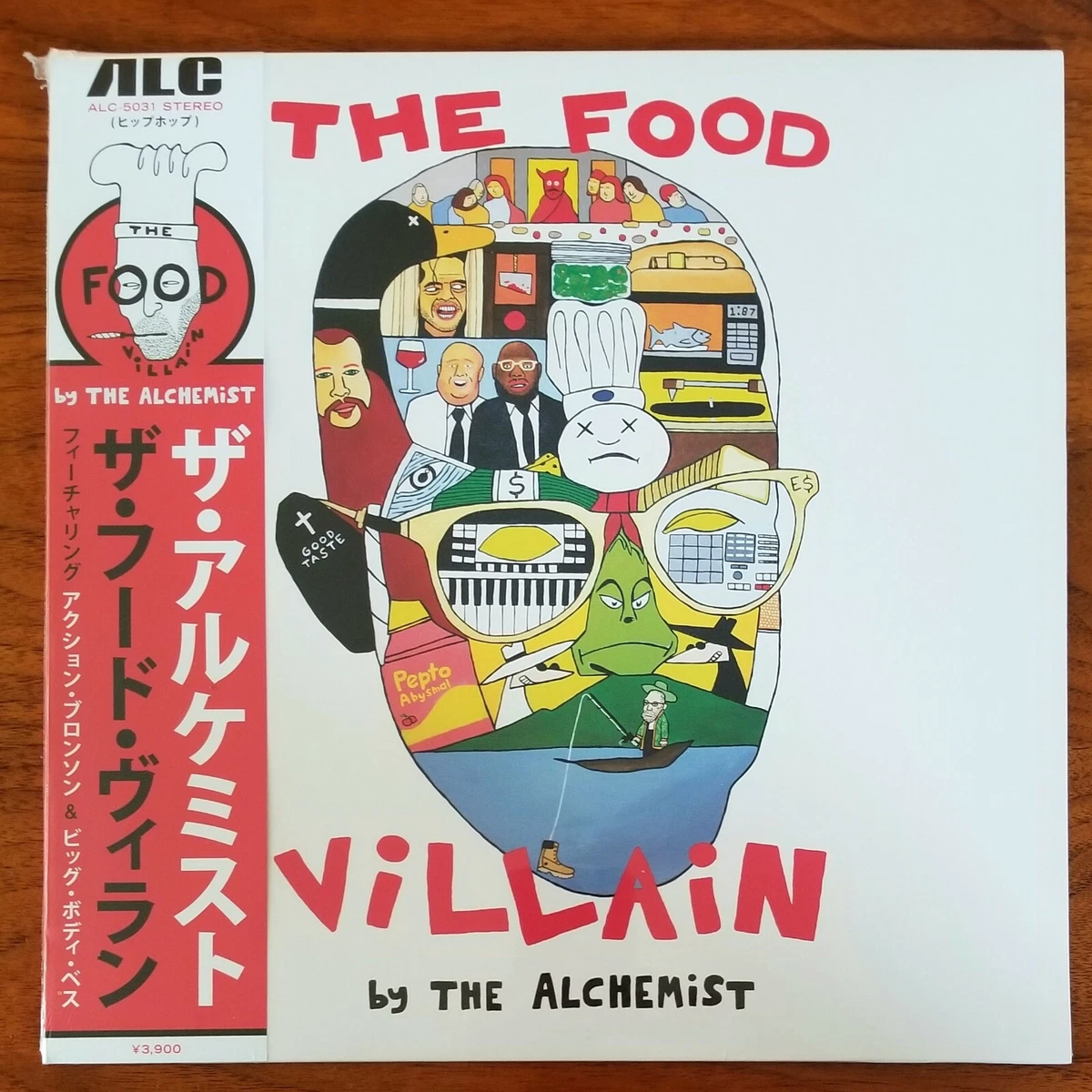THE ALCHEMIST - THE FOOD VILLAIN Cherry Red Vinyl OBI Strip ACTION