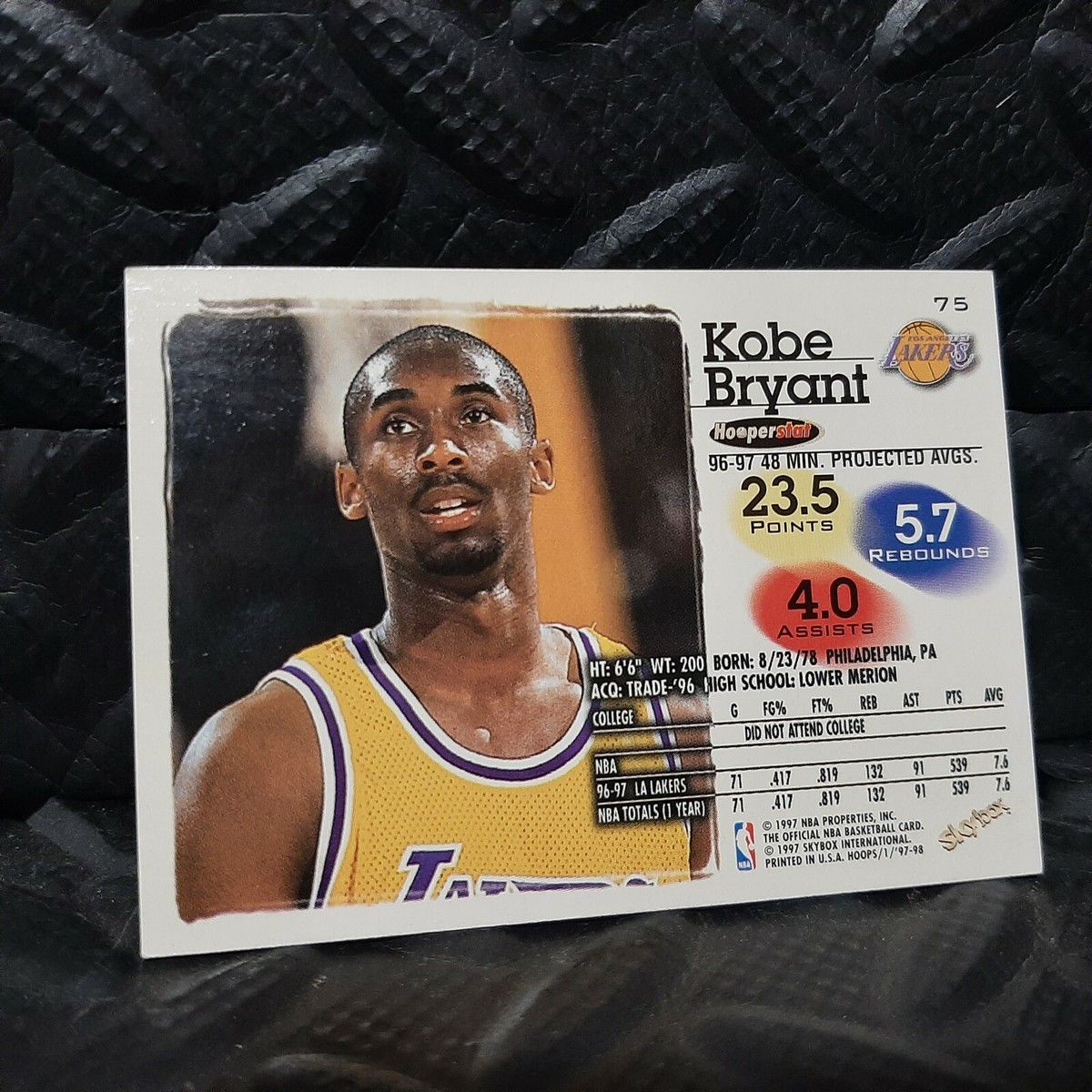 Kobe Bryant NBA Hoops rookie card #75 | eBay