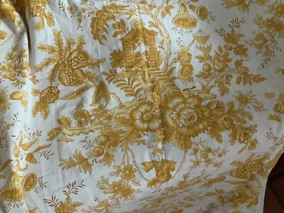 linge ancien Métrage De Tissu D’ameublement Décor Japonnais Neuf Très Ancien - Photo 1/4