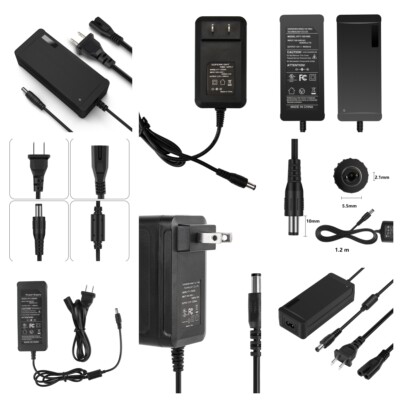 12V/24V 2A 3A 5A 10A 24W 60W 36W Power Supply AC to DC Adapter 5.5mm*2.1mm USA
