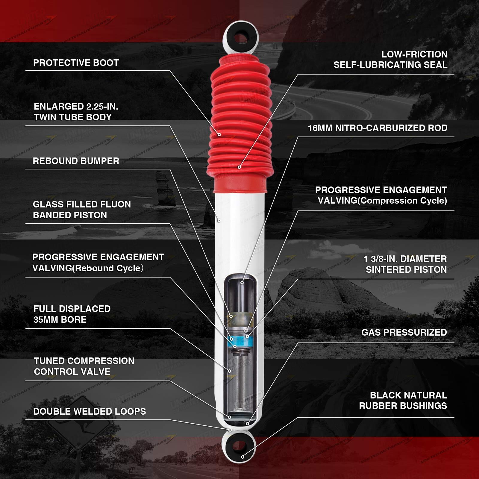Front + Rear Rancho Shock Absorber for Ford Ranger Courier PJ PK IFS 3 ...