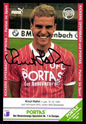 Knut Hahn autograph card Kickers Offenbach original signed + A 95550