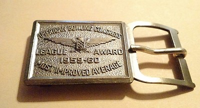 Boucle De Ceinture Trophée Bowling "Most Improved Average" - League ABC Award (occasion)