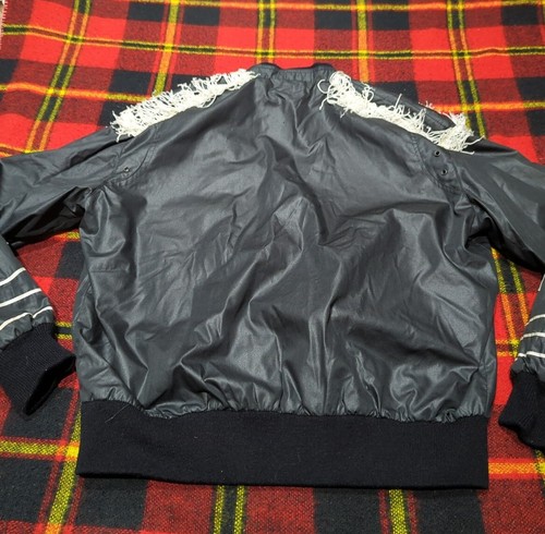 Vintage Berman's Rodeo Horse Riding Fringe Full Zip Lined Bomber Jacket Sz 46 - Picture 3 of 7