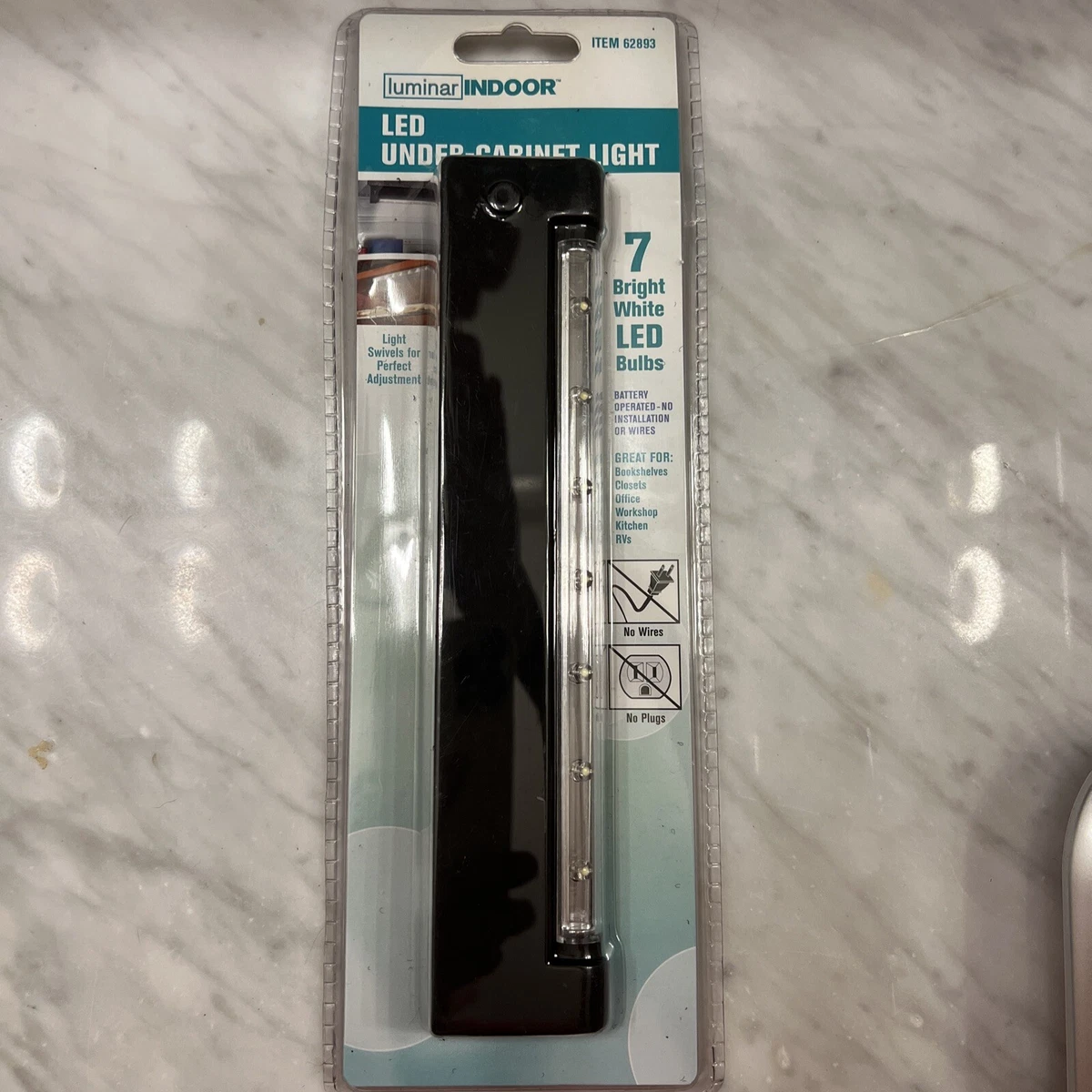 Luminar Indoor LED Under Cabinet Light. No Wires No Plugs. Light