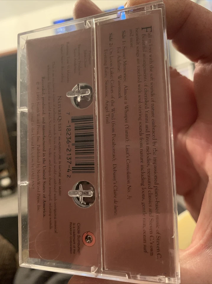 Nature Quest Nature's Romantic Piano Cassette Steven C. Adventure In Music - Image 3 of 4