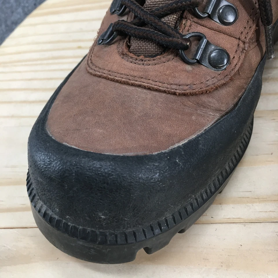 Sporto Boots Womens 7 M Lorena Combat Brown Leather Lace Up Casual Block Heels - Image 4 of 4