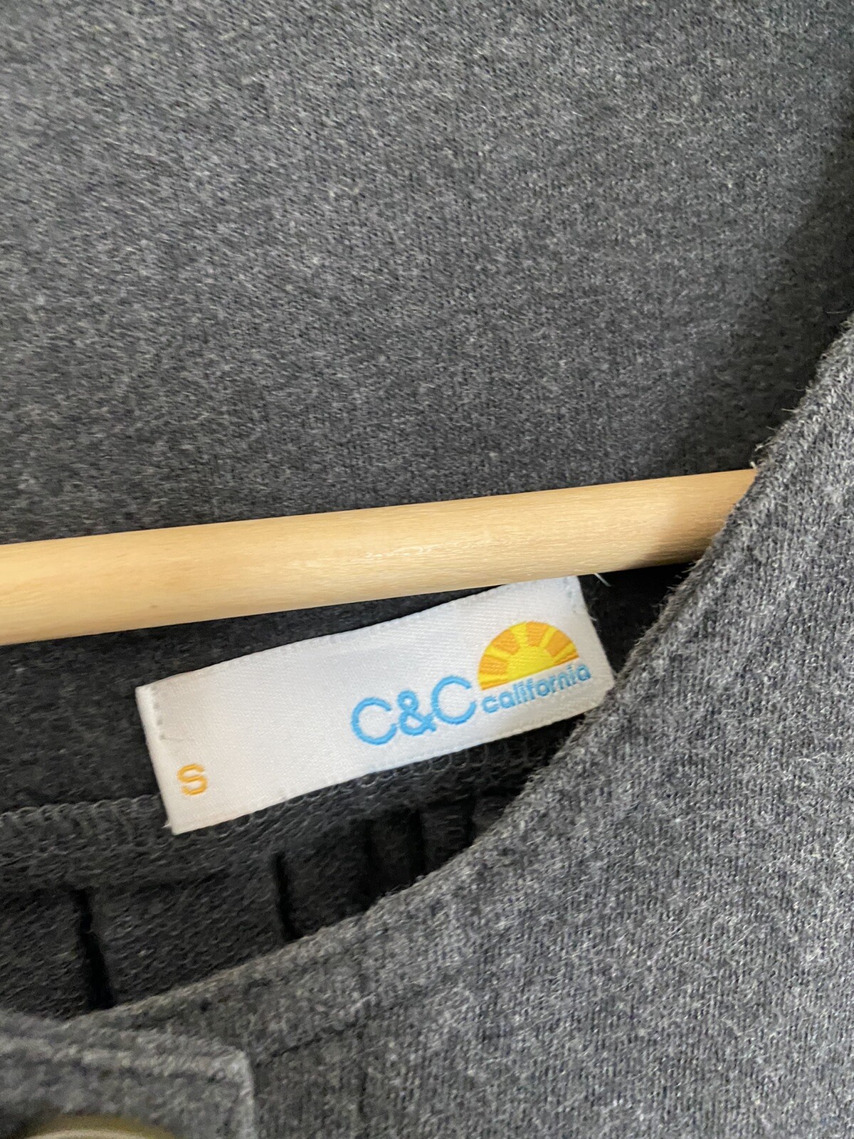 C&C California Solid Gray Single Button Double Po… - image 4