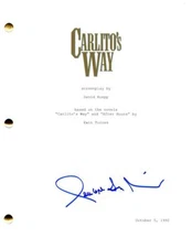 Penelope Ann Miller Signed Autograph Carlito's Way Movie Script w/ Al Pacino