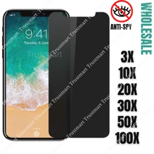 Wholesale Privacy Anti Spy Tempered Glass Screen Protector iPhone 13 12 11 XR 8
