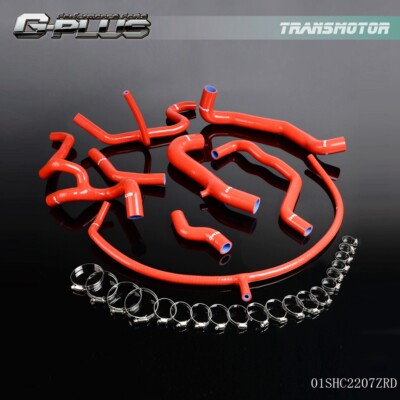 Fit For 1994-1998 VW Golf MK3 VR6 2.8 2.9 Red Silicone Radiator Coolant Hose