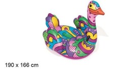 x Gonfiabile Bambini Mare Animale Cavalcabile Piscina Struzzo 190x166cm val