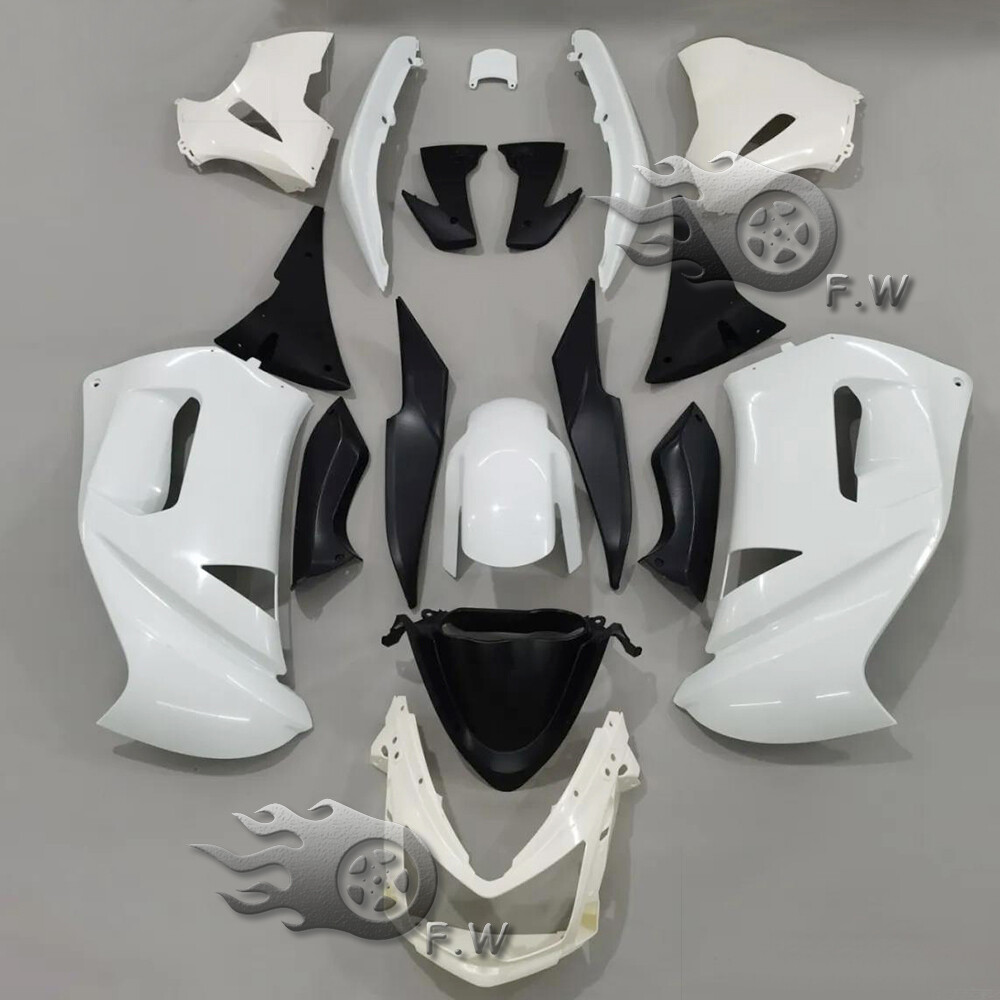 シンボル　その2 Unpainted White Fairing Kit For Kawasaki Ninja 650R 2006-2008