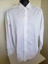  675 Loro Piana White Ideal Classic Dress Shirt Made in Italy Size 16/41