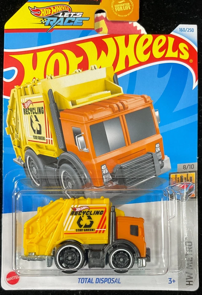 Hot Wheels - Total Disposal + Matchbox GARBAGE KING Truck , Recycle Truck Lot 2 - Image 2 of 4