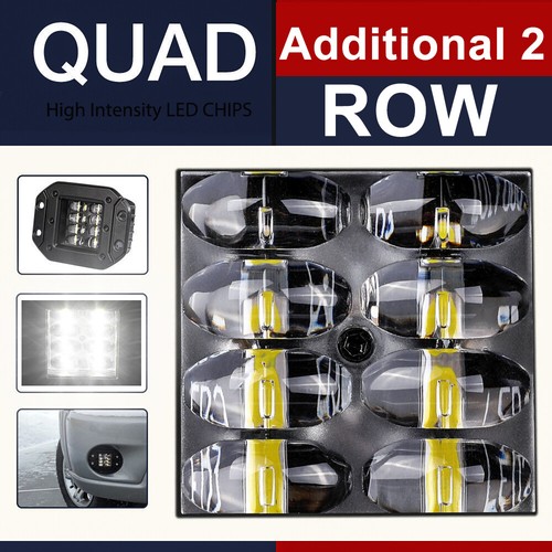 2x3/4/7 pulgadas con montaje al ras barra de luz LED cápsulas de inundación luces todoterreno tractor 4x4 12 V - Imagen 96 de 106