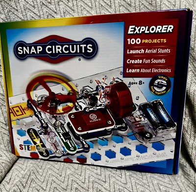 Snap Circuits Jr. SC-100 Electronics Exploration Kit -STEM (28 Parts) Kids 8+