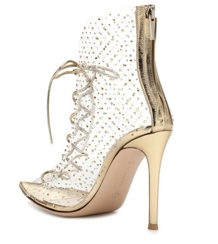 Gianvito Rossi Plexi Elly PVC 105 Ankle Boot Heel EU 39 US 9 - Picture 2 of 12